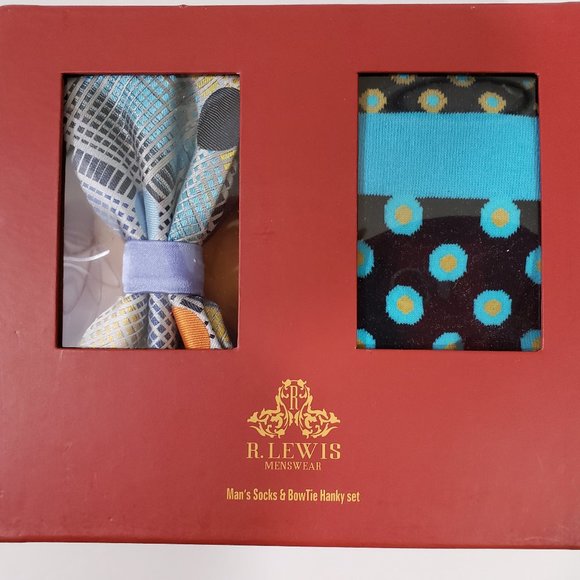 Mens Dads Classic Green Geometric Pattern Business Casual Necktie & Ha - Foto 4